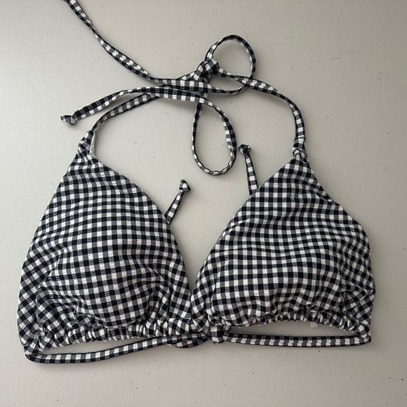 Andie Swim The String Top Black And White Gingham Bikini Size XXXL - Picture 3 of 8